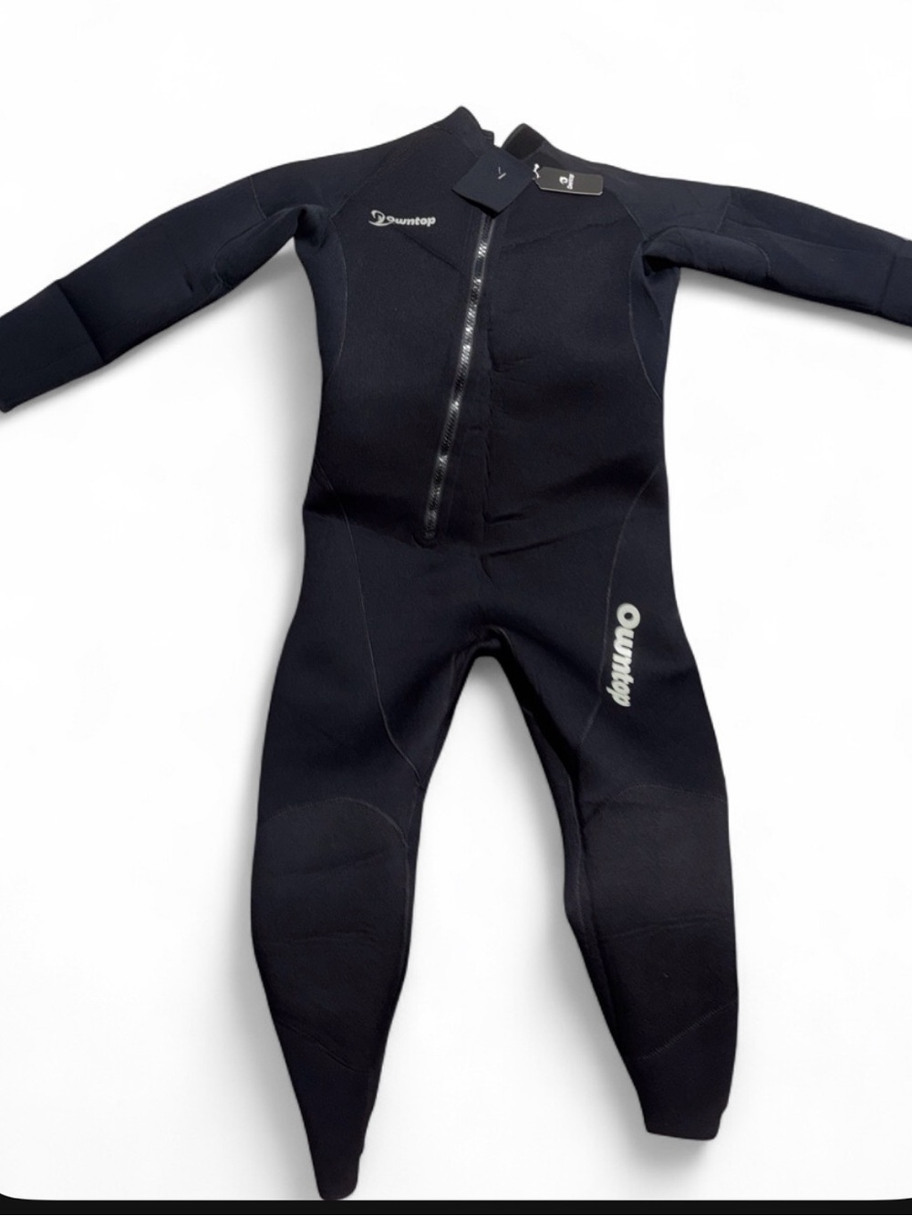 Men’s Black Front-Zip Neoprene Wetsuit